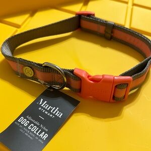 Martha Stewart Adjustable Nylon Dog Collar size 20